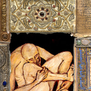 holy book cover-collage-art reproduction